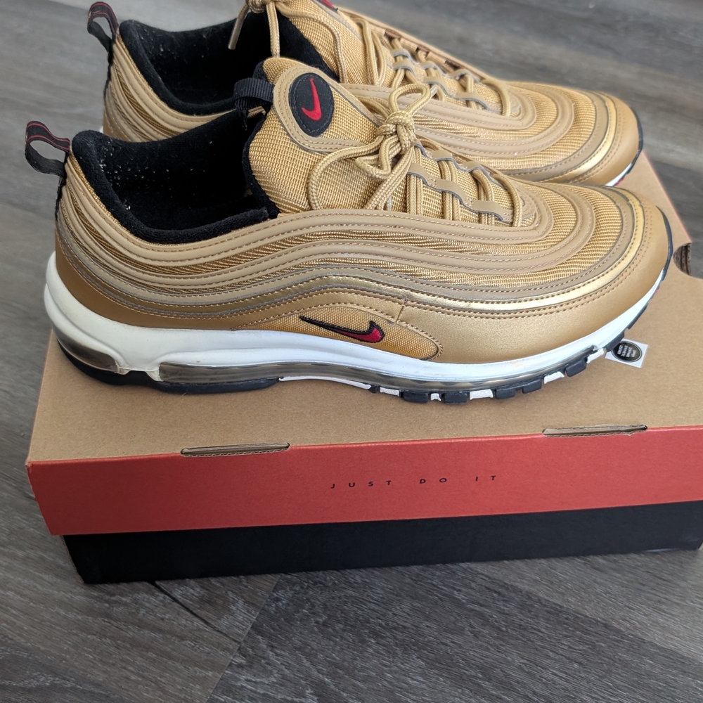 Nike Men's Gold Air Max 97 Shoes Sz 12